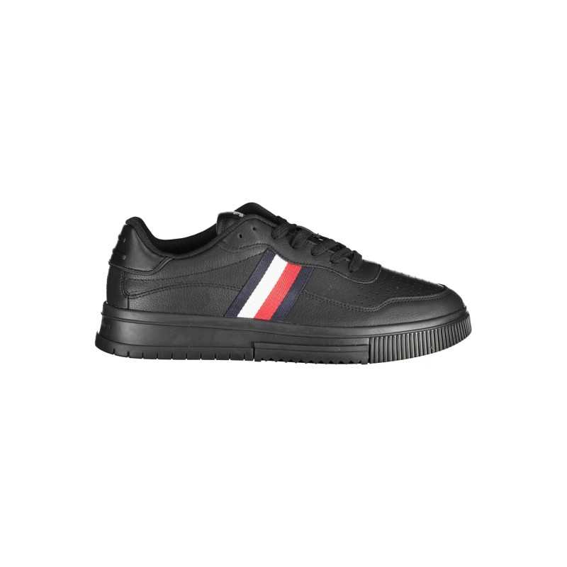 TOMMY HILFIGER BLACK MEN'S SPORTS SHOES