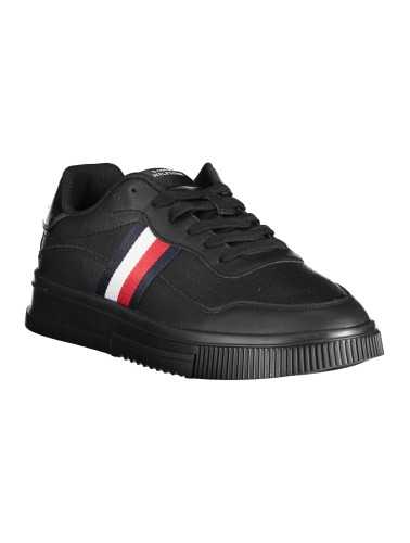 TOMMY HILFIGER BLACK MEN'S SPORTS SHOES