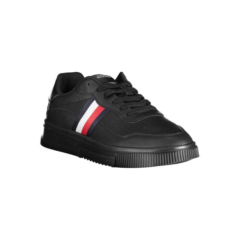 TOMMY HILFIGER BLACK MEN'S SPORTS SHOES