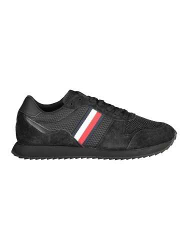 TOMMY HILFIGER BLACK MEN'S SPORTS SHOES