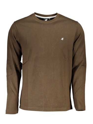 US GRAND POLO MEN'S LONG SLEEVE T-SHIRT BROWN