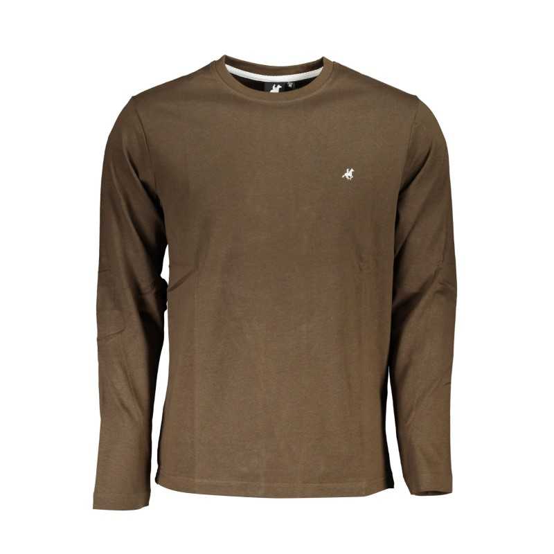 US GRAND POLO MEN'S LONG SLEEVE T-SHIRT BROWN