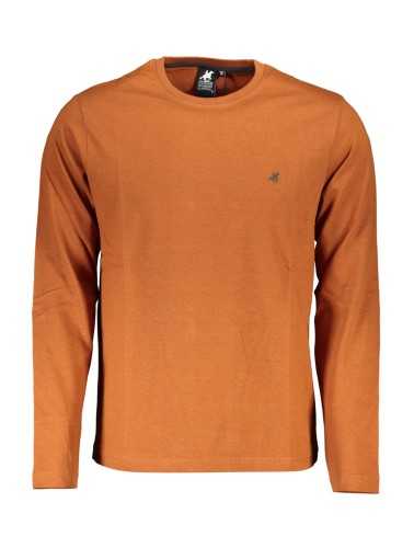 US GRAND POLO MEN'S LONG SLEEVE T-SHIRT BROWN