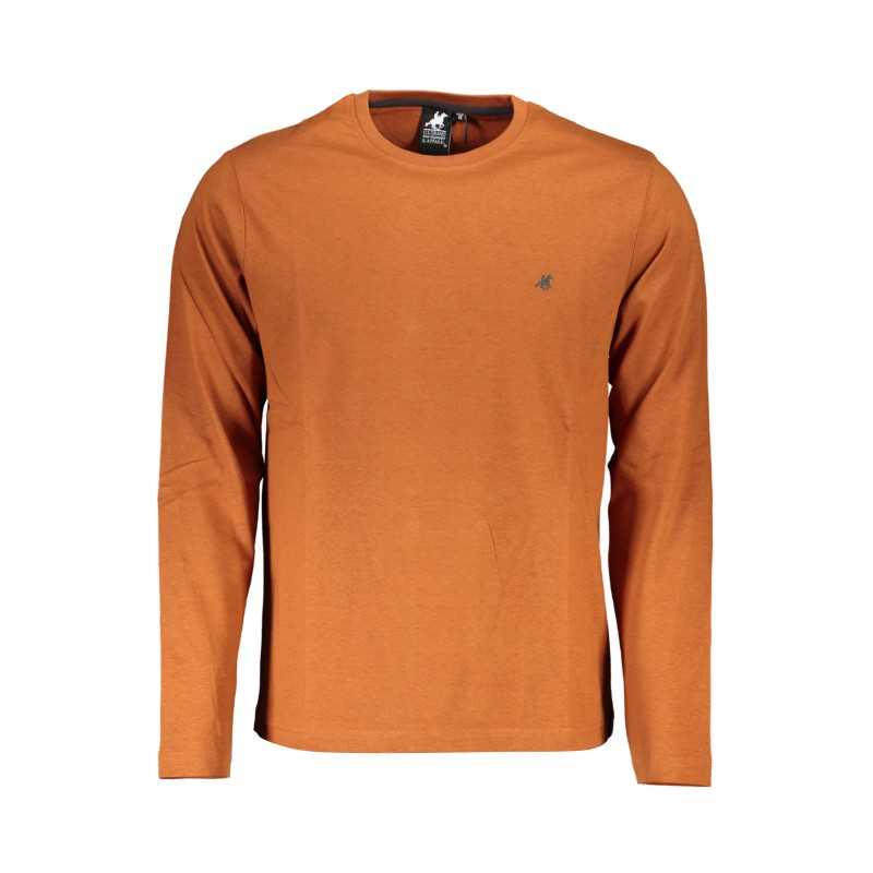 US GRAND POLO MEN'S LONG SLEEVE T-SHIRT BROWN