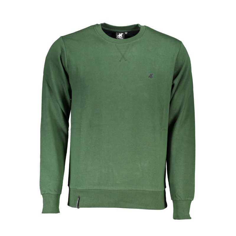 US GRAND POLO MEN'S GREEN ZIPLESS SWEATSHIRT