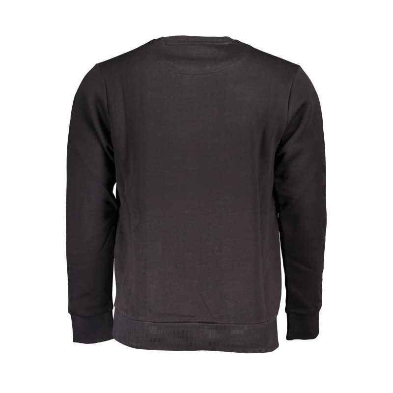 US GRAND POLO MEN'S BLACK ZIP-OUT SWEATSHIRT