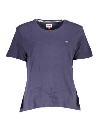 TOMMY HILFIGER T-SHIRT MANICHE CORTE DONNA BLU