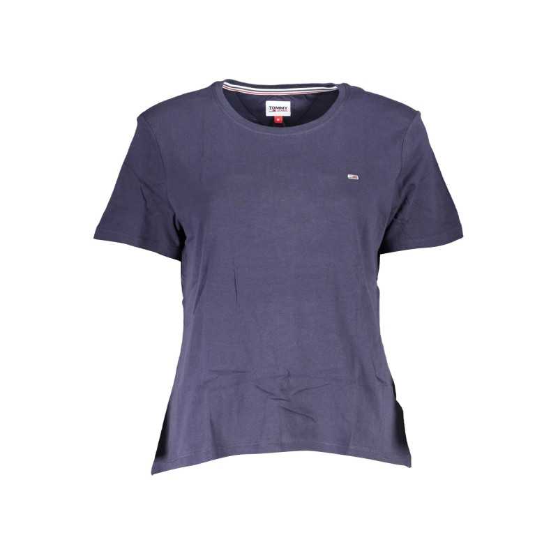 TOMMY HILFIGER T-SHIRT MANICHE CORTE DONNA BLU