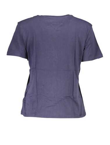 TOMMY HILFIGER T-SHIRT MANICHE CORTE DONNA BLU