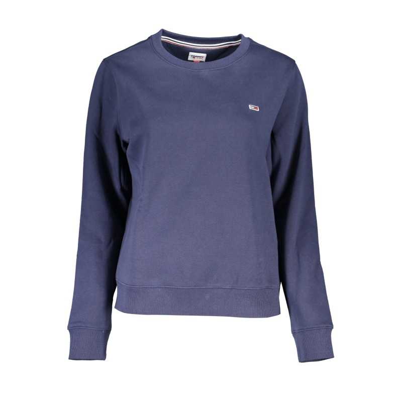 TOMMY HILFIGER WOMEN'S BLUE ZIPLESS SWEATSHIRT