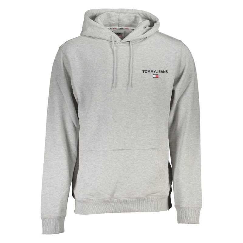 TOMMY HILFIGER MEN'S GRAY ZIPLESS SWEATSHIRT