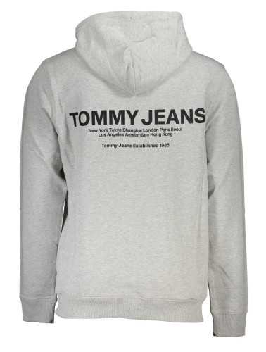 TOMMY HILFIGER MEN'S GRAY ZIPLESS SWEATSHIRT