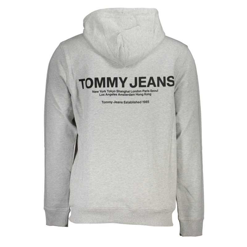 TOMMY HILFIGER MEN'S GRAY ZIPLESS SWEATSHIRT