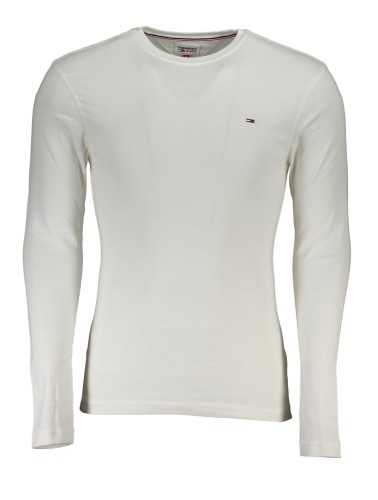 TOMMY HILFIGER MEN'S LONG SLEEVE T-SHIRT WHITE