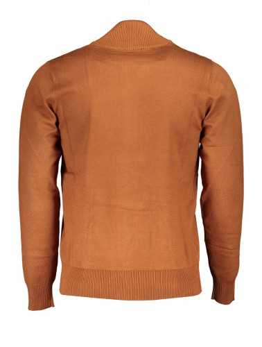 US GRAND POLO CARDIGAN MEN'S BROWN