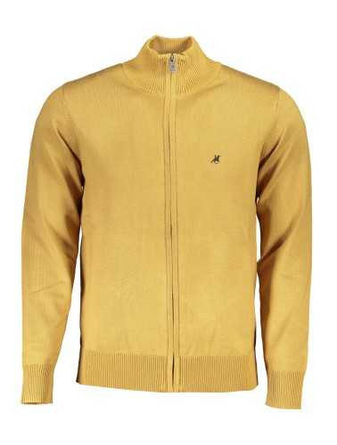 US GRAND POLO YELLOW MEN'S CARDIGAN