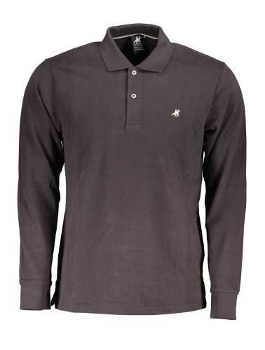 US GRAND POLO MEN'S LONG SLEEVED POLO GRAY