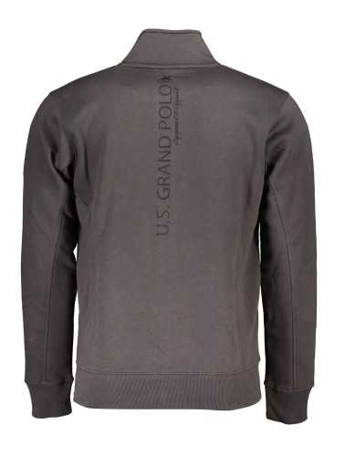 US GRAND POLO MEN'S GRAY ZIP SWEATSHIRT