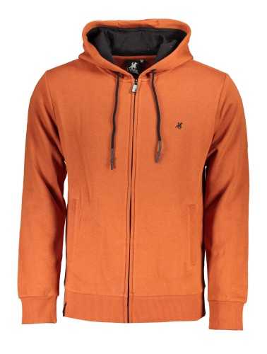 US GRAND POLO MEN'S BRONZE ZIP SWEATSHIRT