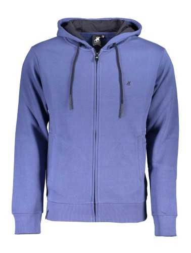 US GRAND POLO MEN'S BLUE ZIP SWEATSHIRT