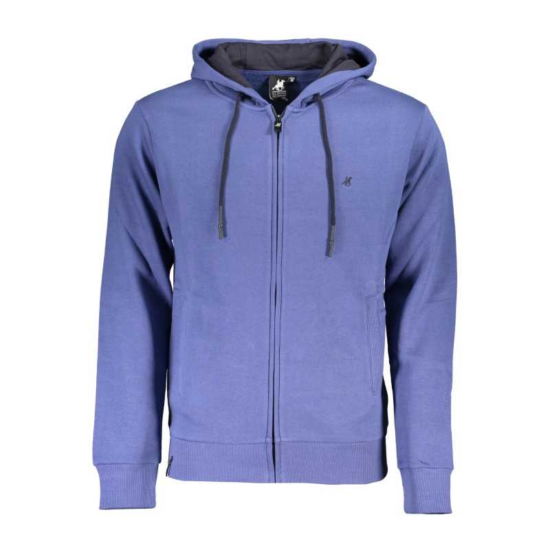 US GRAND POLO MEN'S BLUE ZIP SWEATSHIRT