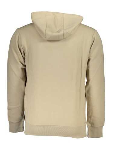 US GRAND POLO MEN'S BEIGE ZIP SWEATSHIRT