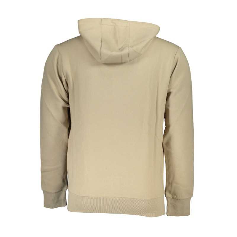 US GRAND POLO MEN'S BEIGE ZIP SWEATSHIRT