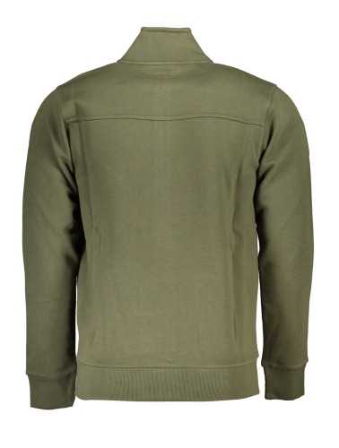 US GRAND POLO MEN'S GREEN ZIP SWEATSHIRT