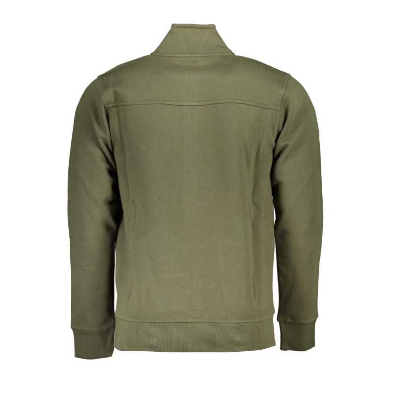 US GRAND POLO MEN'S GREEN ZIP SWEATSHIRT