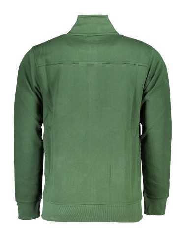 US GRAND POLO MEN'S GREEN ZIP SWEATSHIRT