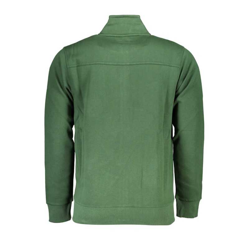 US GRAND POLO MEN'S GREEN ZIP SWEATSHIRT