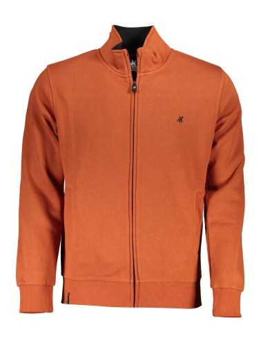 US GRAND POLO MEN'S BRONZE ZIP SWEATSHIRT