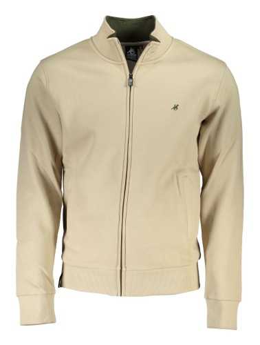 U.S. GRAND POLO FELPA CON ZIP UOMO BEIGE