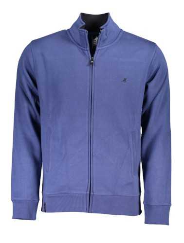 US GRAND POLO MEN'S BLUE ZIP SWEATSHIRT