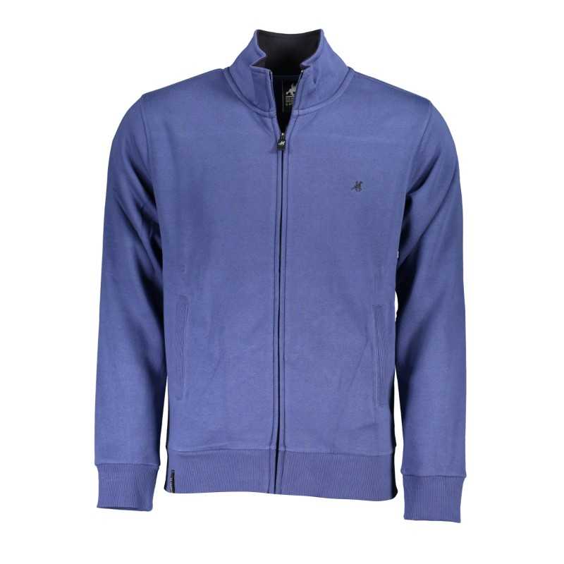 US GRAND POLO MEN'S BLUE ZIP SWEATSHIRT