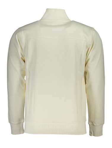 US GRAND POLO MEN'S WHITE ZIP SWEATSHIRT