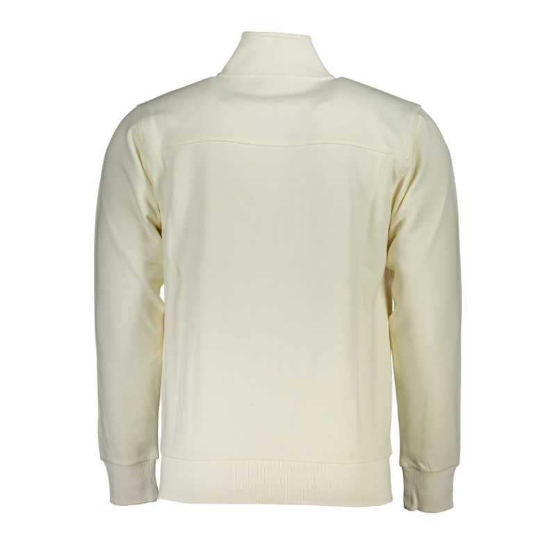 US GRAND POLO MEN'S WHITE ZIP SWEATSHIRT