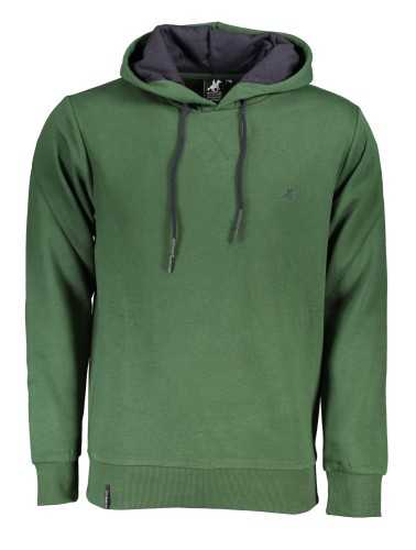 US GRAND POLO MEN'S GREEN ZIPLESS SWEATSHIRT