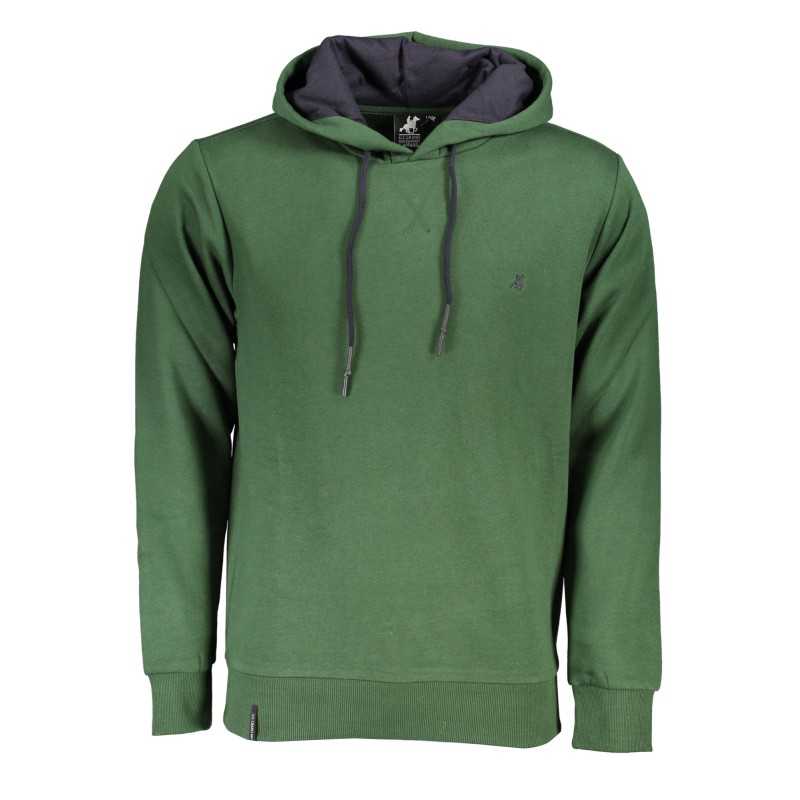 US GRAND POLO MEN'S GREEN ZIPLESS SWEATSHIRT