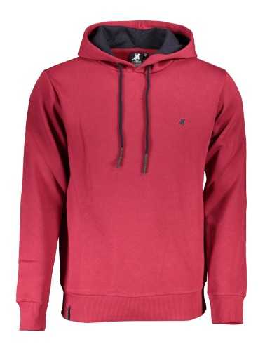 US GRAND POLO MEN'S RED ZIP-OUT SWEATSHIRT