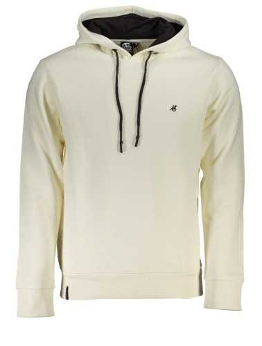 US GRAND POLO MEN'S WHITE ZIPLESS SWEATSHIRT