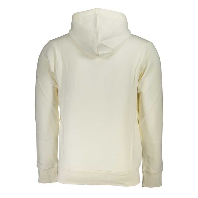 US GRAND POLO MEN'S WHITE ZIPLESS SWEATSHIRT