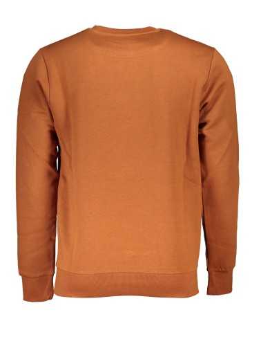 US GRAND POLO MEN'S BROWN ZIPLESS SWEATSHIRT