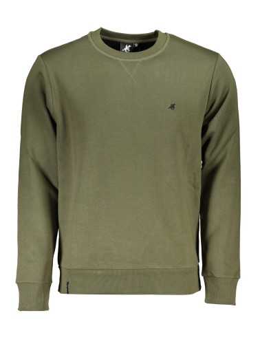 US GRAND POLO MEN'S GREEN ZIPLESS SWEATSHIRT