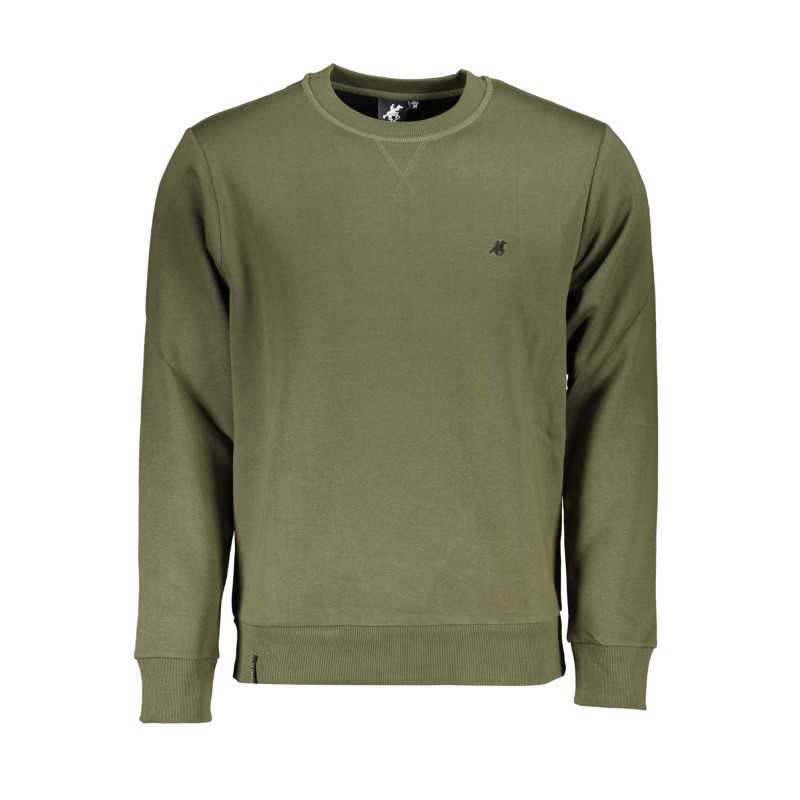 US GRAND POLO MEN'S GREEN ZIPLESS SWEATSHIRT