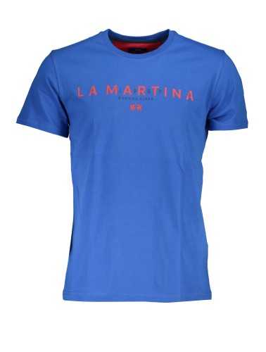 LA MARTINA MEN'S SHORT SLEEVE T-SHIRT BLUE