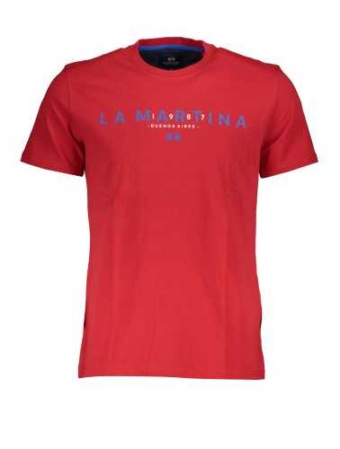 LA MARTINA T-SHIRT MANICHE CORTE UOMO ROSSO