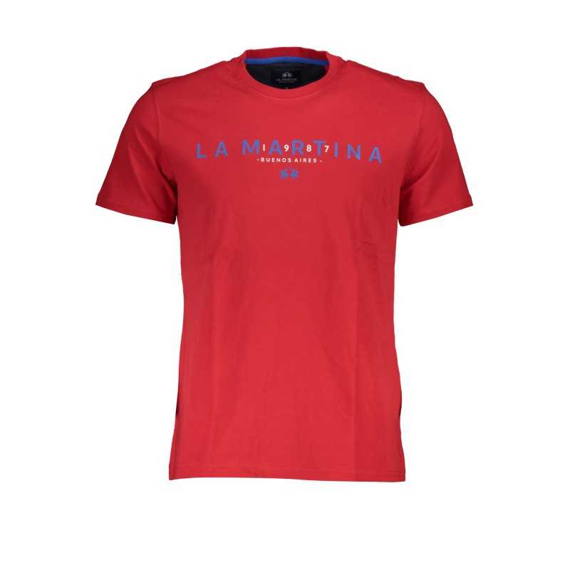 LA MARTINA MEN'S SHORT SLEEVE T-SHIRT RED