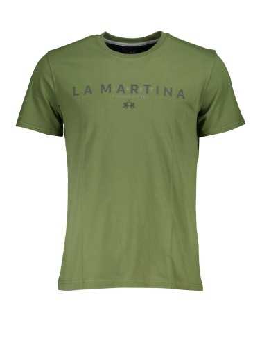 LA MARTINA GREEN MEN'S SHORT SLEEVE T-SHIRT