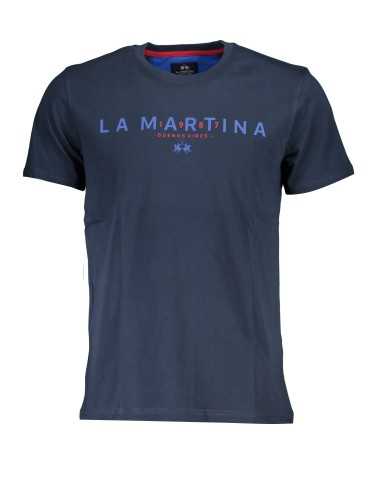 LA MARTINA MEN'S SHORT SLEEVE T-SHIRT BLUE